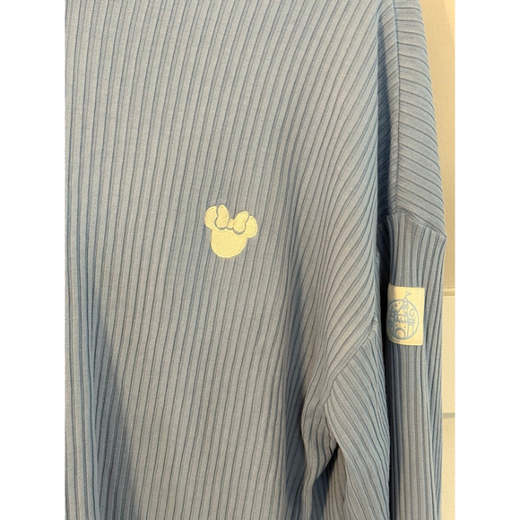 Women's Disney Light Blue Ribbed Minnie Mouse Hoodie and Jogger Set XS - Picture 6 of 16